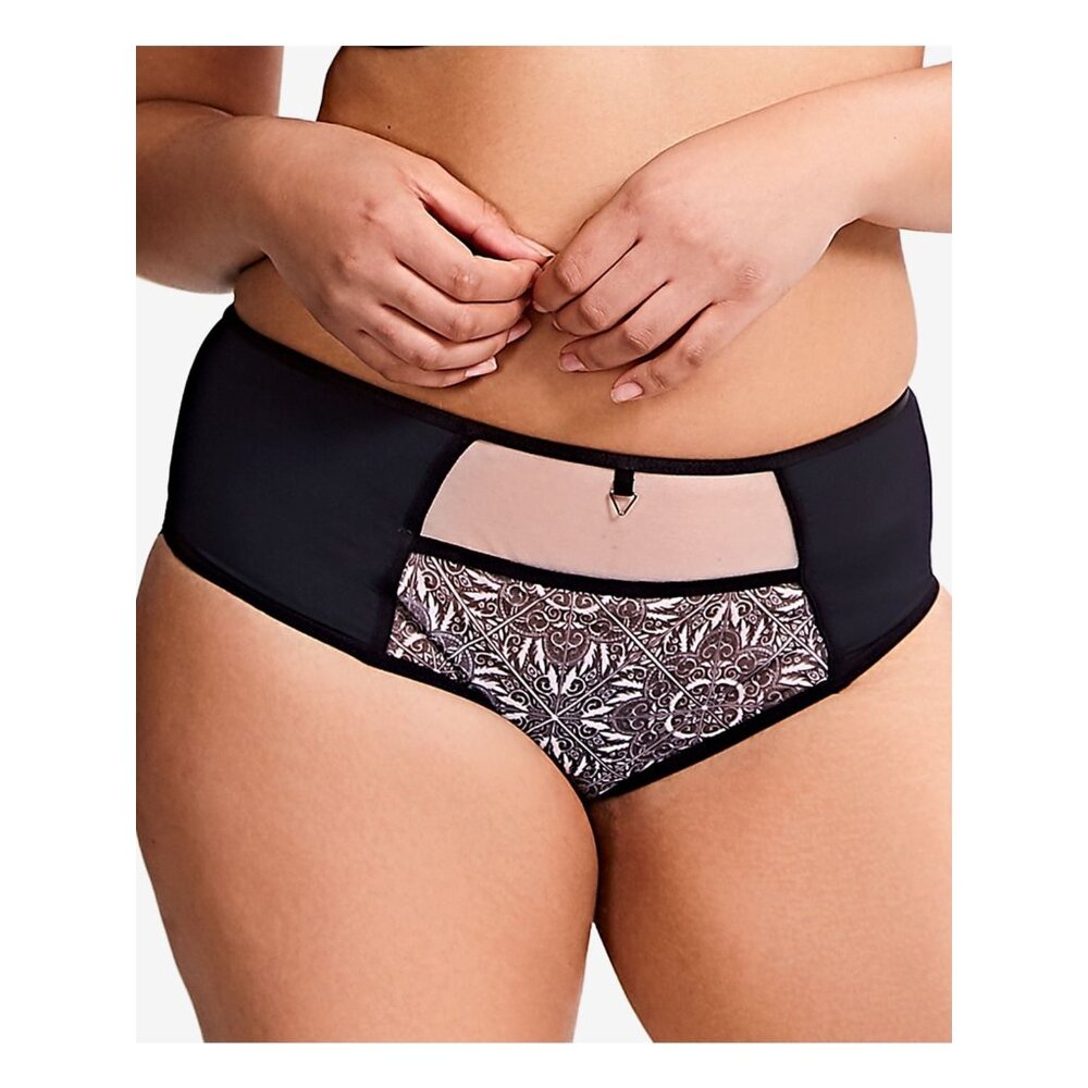 SCULPTRESSE Intimates Black Underwear Briefs Plus Size 6XL